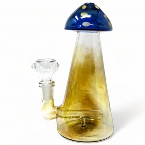 7" Sip The Magic From A Mushroom Twist Inline Water Pipe - [ZD319]